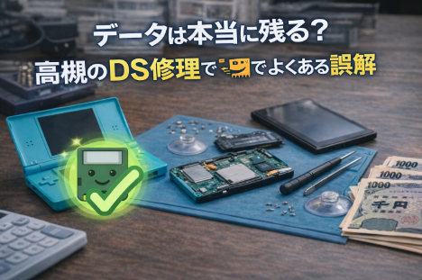 データは本当に残る？高槻のDS修理でよくある誤解